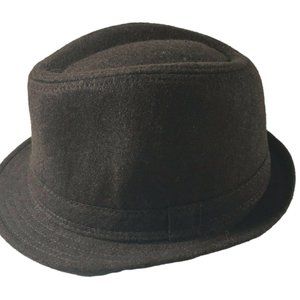 Trilby Style Wool Blend Medium Hat Brown